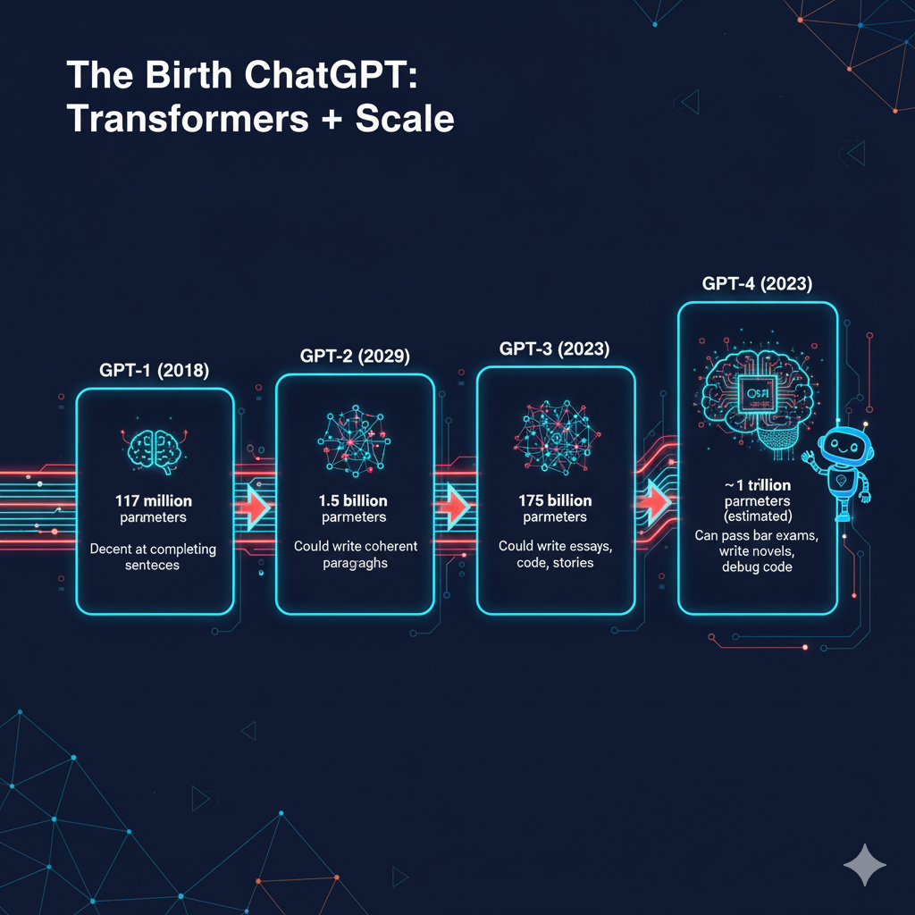 The Evolution of ChatGPT and Transformers